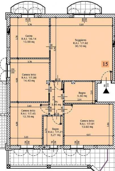 facciata - Appartamento quadrilocale in vendita a certosa-di-pavia