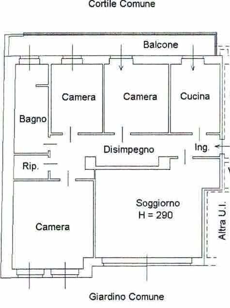 Appartamento quadrilocale in vendita a Sacro cuore - Appartamento quadrilocale in vendita a Sacro cuore