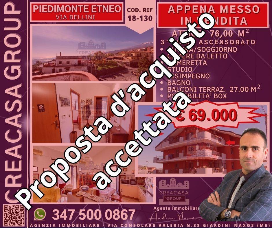 Attico plurilocale in vendita a Piedimonte Etneo - Attico plurilocale in vendita a Piedimonte Etneo