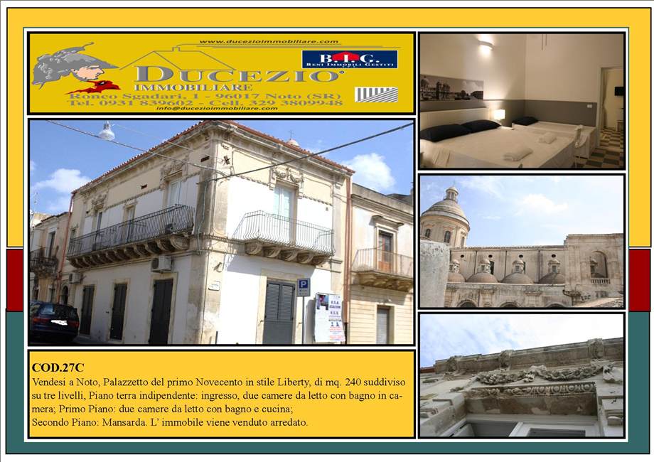 Bifamiliare quadrilocale in vendita a Noto - Bifamiliare quadrilocale in vendita a Noto