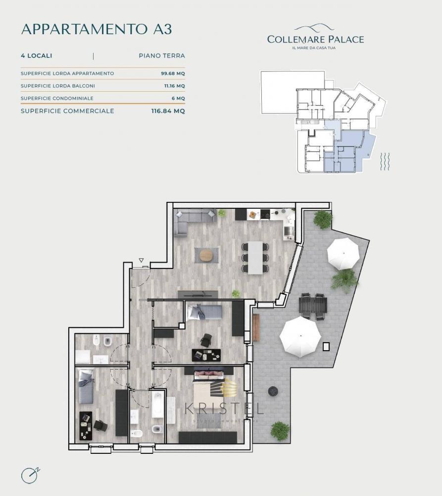 Appartamento quadrilocale in vendita a Montesilvano - Appartamento quadrilocale in vendita a Montesilvano