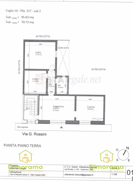 Appartamento quadrilocale in vendita a villa-castelli - Appartamento quadrilocale in vendita a villa-castelli