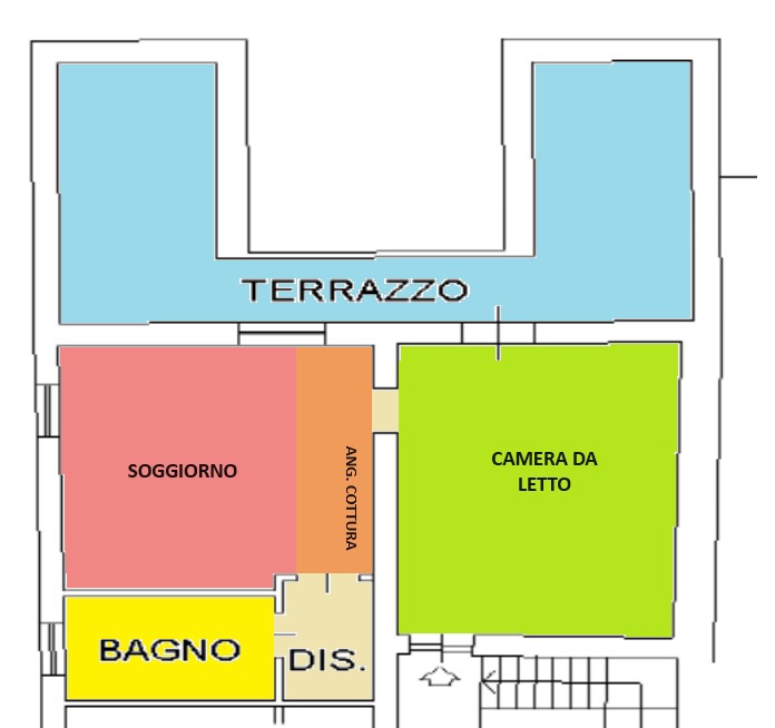 terrazza - Appartamento bilocale in vendita a Castel san giovanni