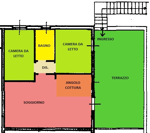 terrazza - Villaschiera trilocale in vendita a Ferriere