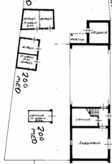 soggiorno - Casa plurilocale in vendita a Santa sofia