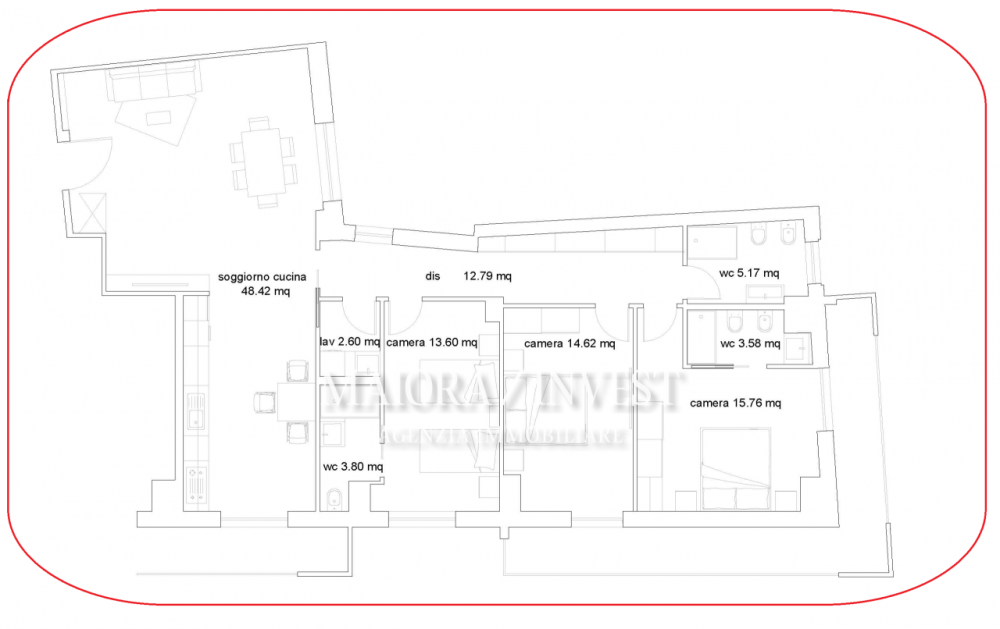 Appartamento quadrilocale in affitto a san-benedetto-del-tronto - Appartamento quadrilocale in affitto a san-benedetto-del-tronto