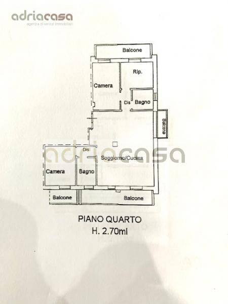 Appartamento plurilocale in vendita a Riccione - Appartamento plurilocale in vendita a Riccione