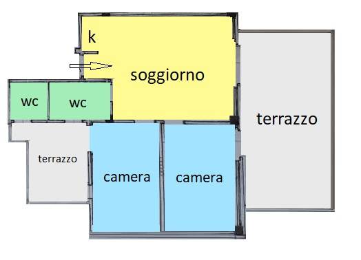 Appartamento trilocale in vendita a Campofilone - Appartamento trilocale in vendita a Campofilone