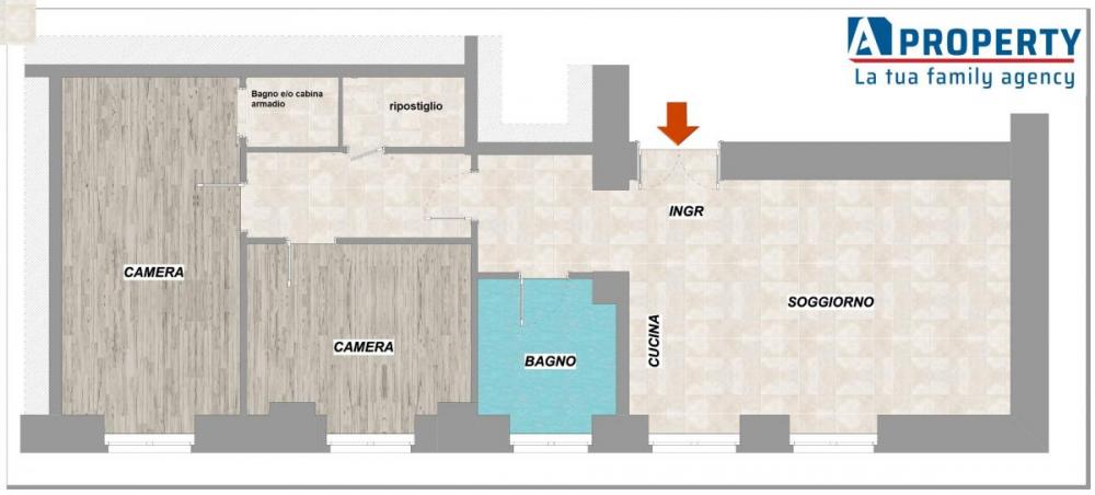 Appartamento trilocale in vendita a Esquilino - San Lorenzo - Appartamento trilocale in vendita a Esquilino - San Lorenzo