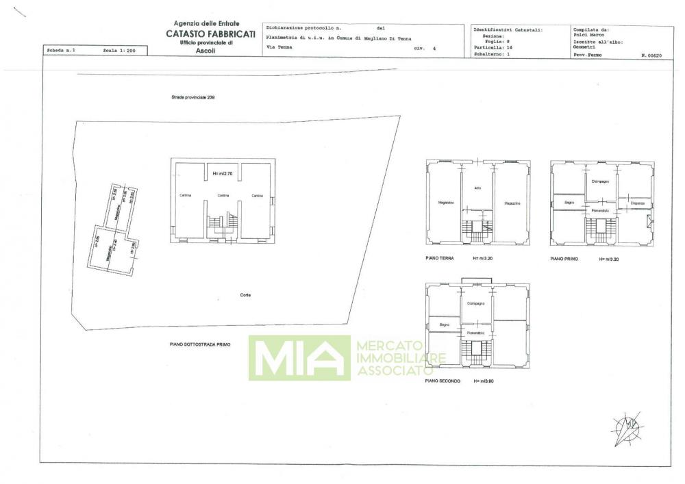 Villa indipendente plurilocale in vendita a Magliano di Tenna - Villa indipendente plurilocale in vendita a Magliano di Tenna