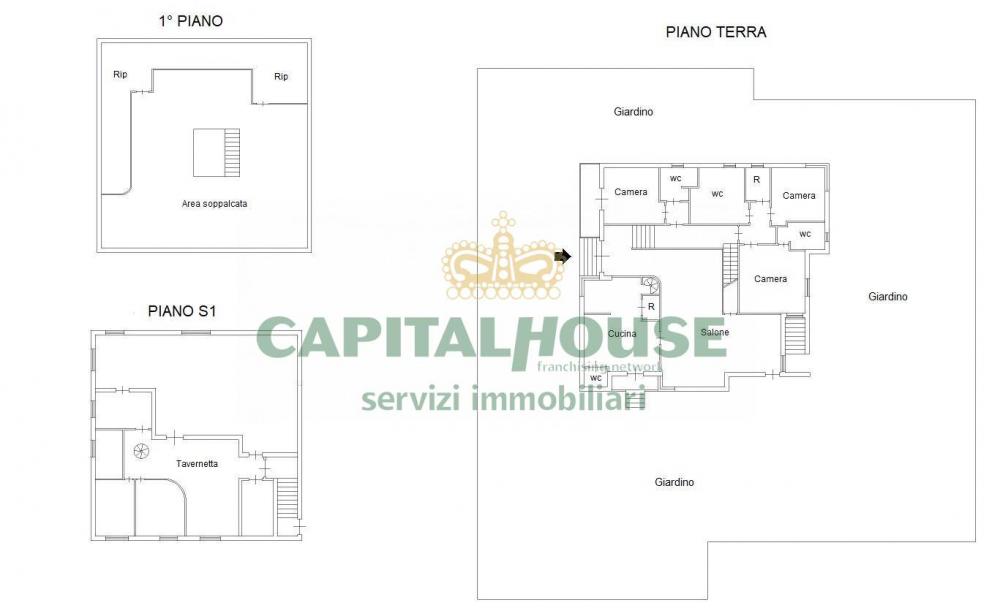 Villa indipendente plurilocale in vendita a Capodrise - Villa indipendente plurilocale in vendita a Capodrise