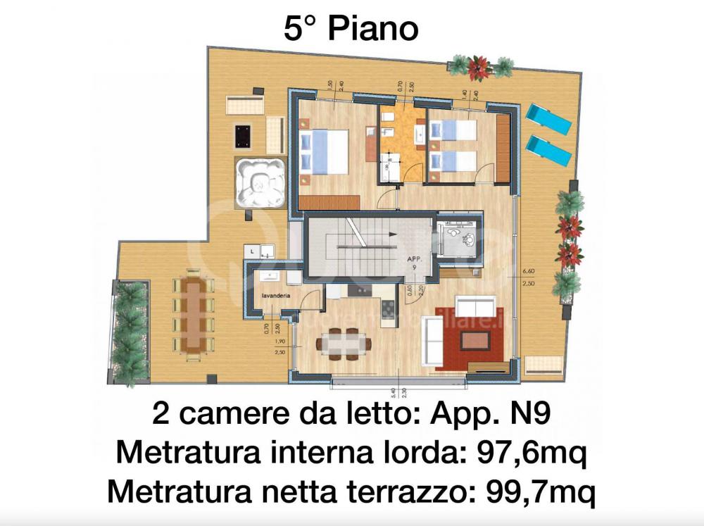 Appartamento quadrilocale in vendita a Lignano Sabbiadoro - Appartamento quadrilocale in vendita a Lignano Sabbiadoro