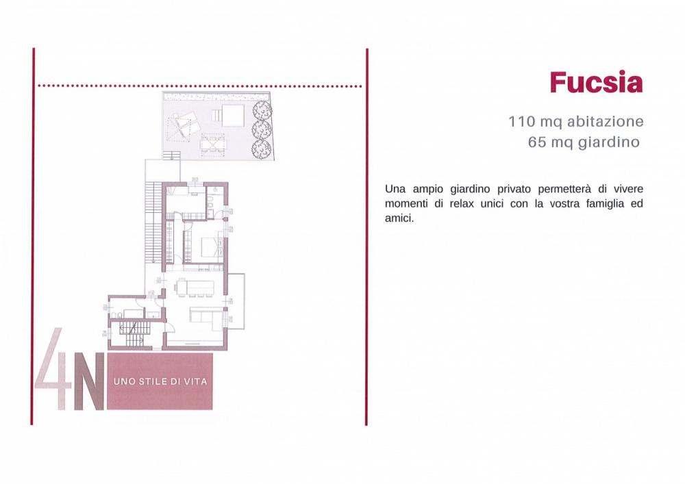 fucsia - Appartamento trilocale in vendita a rottofreno
