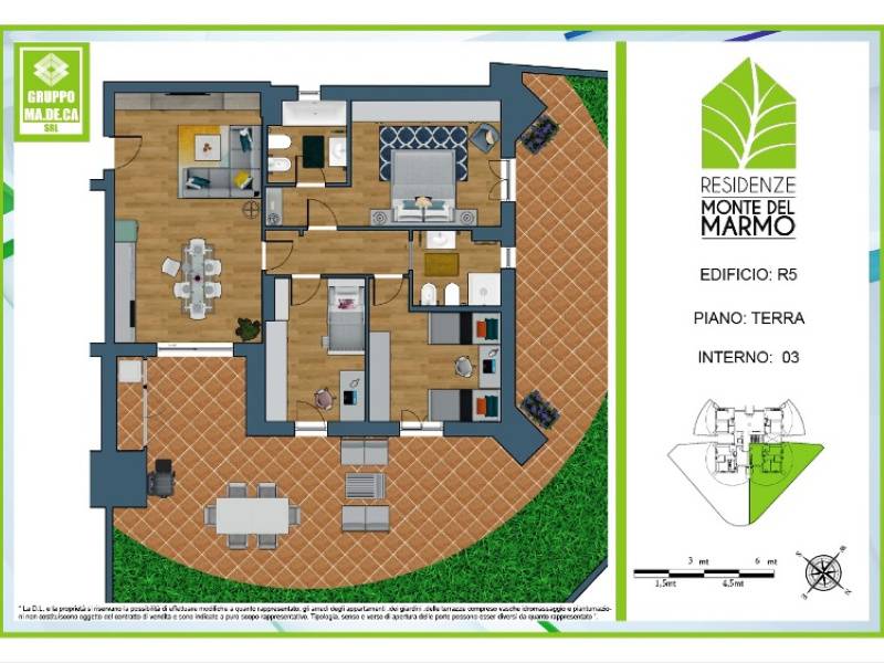 Appartamento quadrilocale in vendita a Roma - Appartamento quadrilocale in vendita a Roma