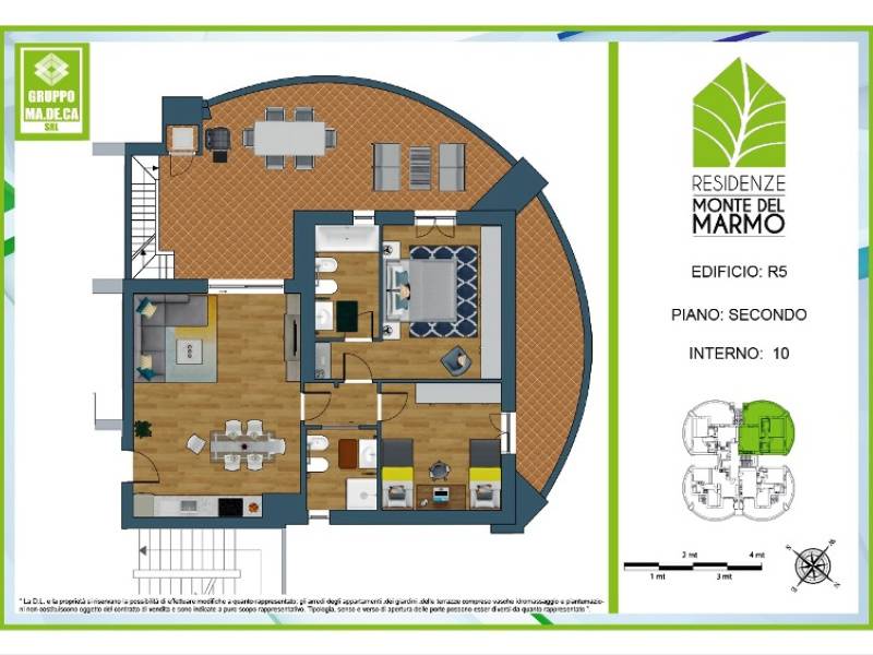 Appartamento trilocale in vendita a Roma - Appartamento trilocale in vendita a Roma