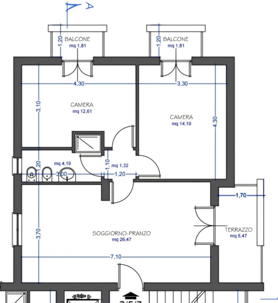 Appartamento trilocale in vendita a Palermo - Appartamento trilocale in vendita a Palermo