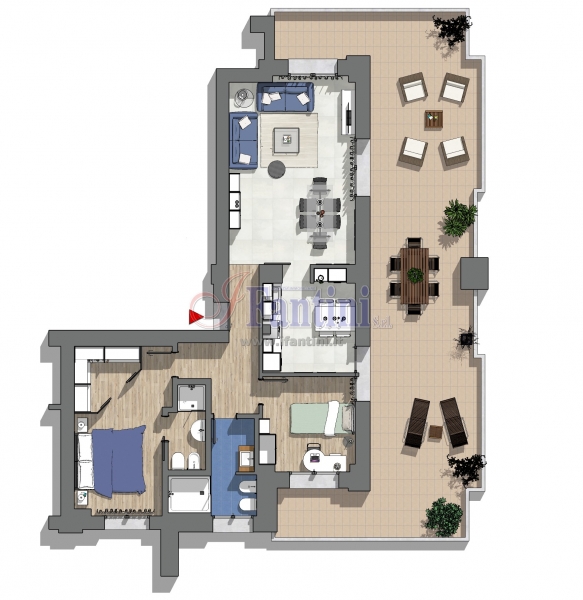 Appartamento quadrilocale in vendita a Calderara di Reno - Appartamento quadrilocale in vendita a Calderara di Reno