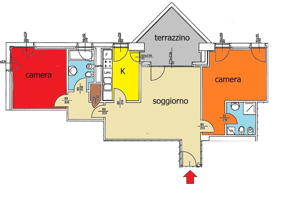 Appartamento trilocale in affitto a vimercate - Appartamento trilocale in affitto a vimercate