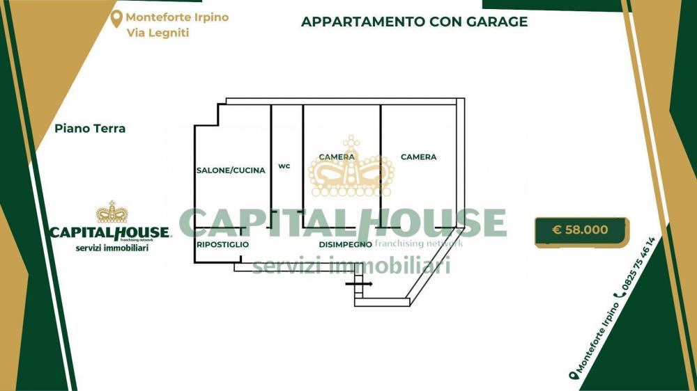 Appartamento trilocale in vendita a Monteforte Irpino - Appartamento trilocale in vendita a Monteforte Irpino