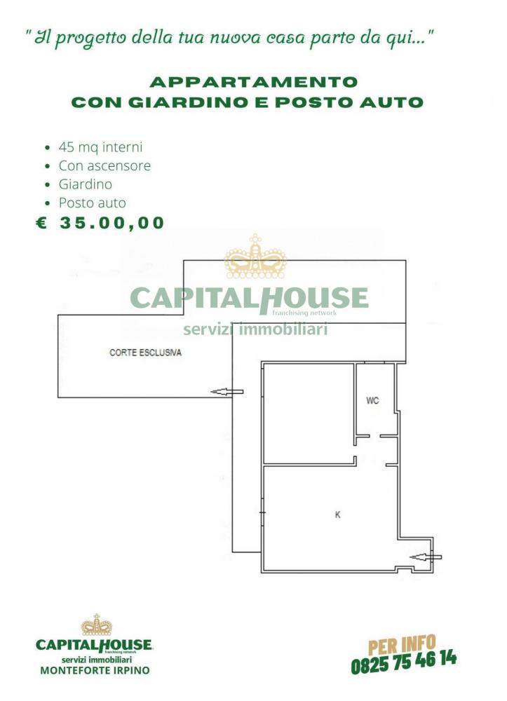 Appartamento bilocale in vendita a Monteforte Irpino - Appartamento bilocale in vendita a Monteforte Irpino
