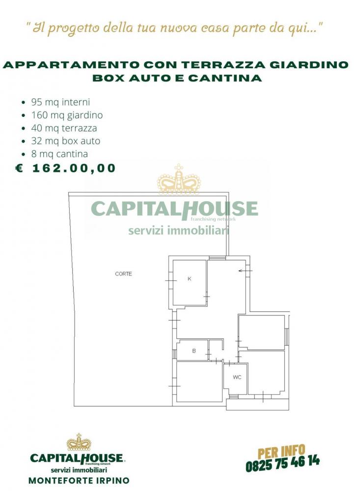 Appartamento quadrilocale in vendita a Monteforte Irpino - Appartamento quadrilocale in vendita a Monteforte Irpino