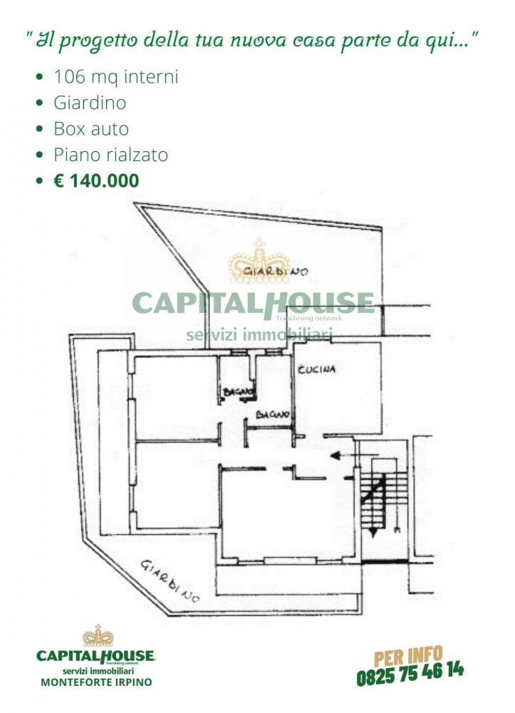 Appartamento trilocale in vendita a Monteforte Irpino - Appartamento trilocale in vendita a Monteforte Irpino