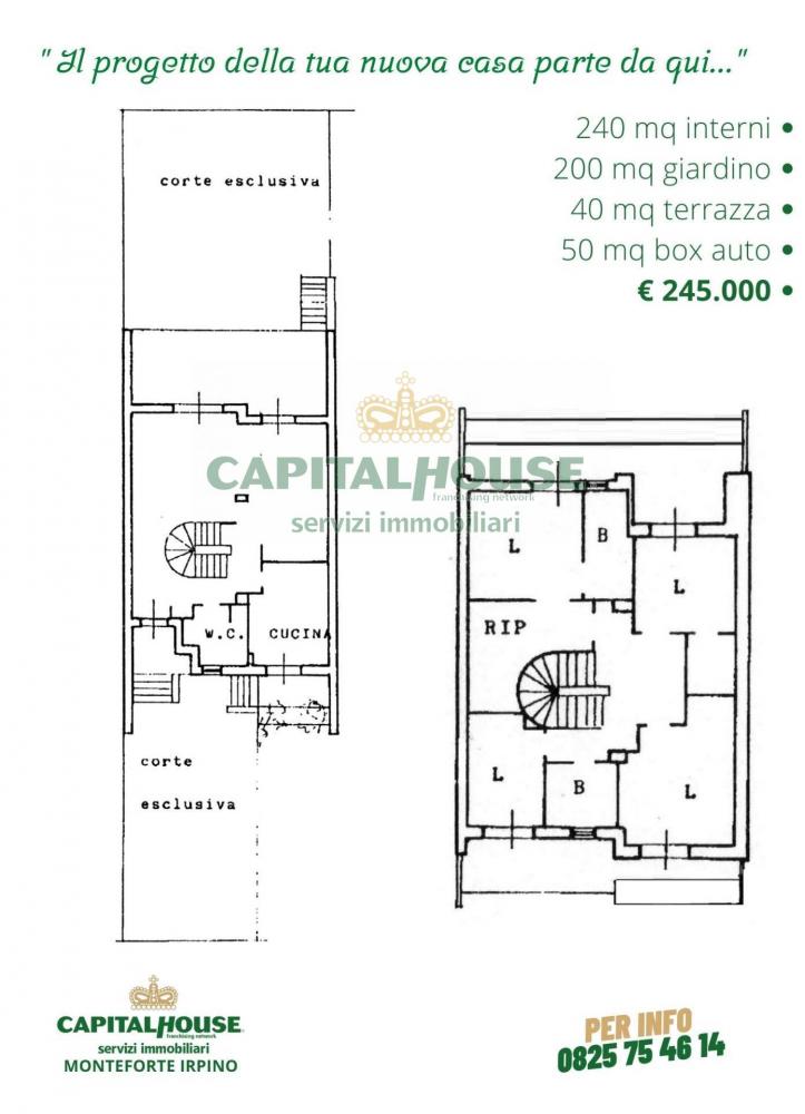 Villaschiera plurilocale in vendita a Monteforte Irpino - Villaschiera plurilocale in vendita a Monteforte Irpino