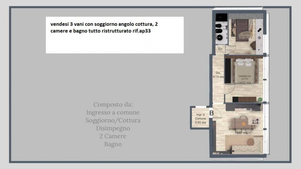 Appartamento trilocale in vendita a Firenze - Appartamento trilocale in vendita a Firenze