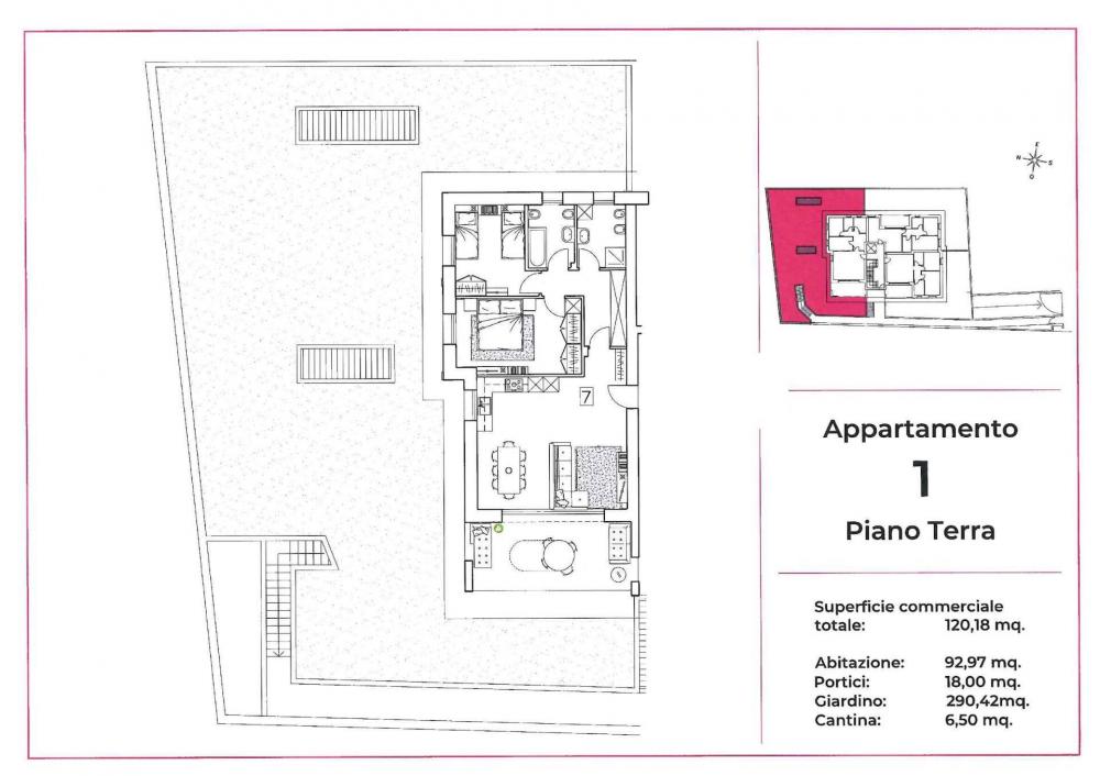 Appartamento trilocale in vendita a Sulbiate - Appartamento trilocale in vendita a Sulbiate