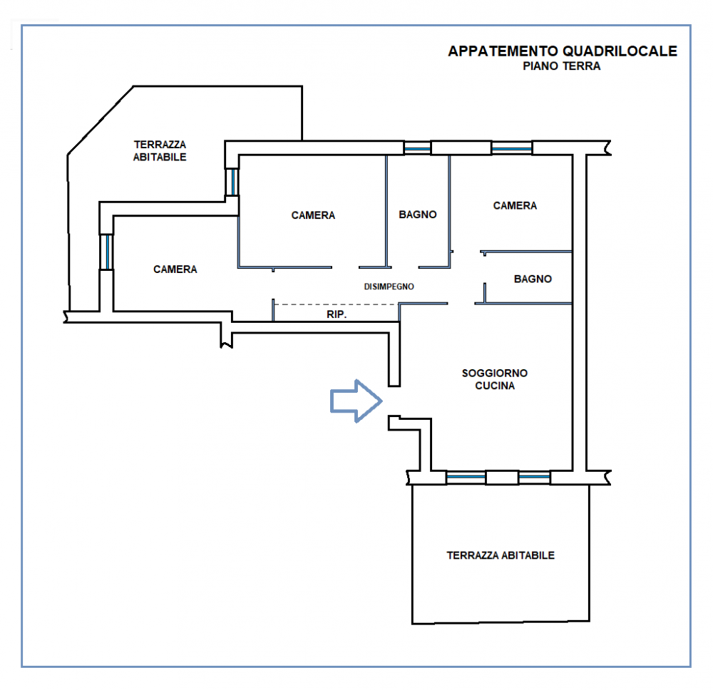 Appartamento quadrilocale in vendita a castel-mella - Appartamento quadrilocale in vendita a castel-mella