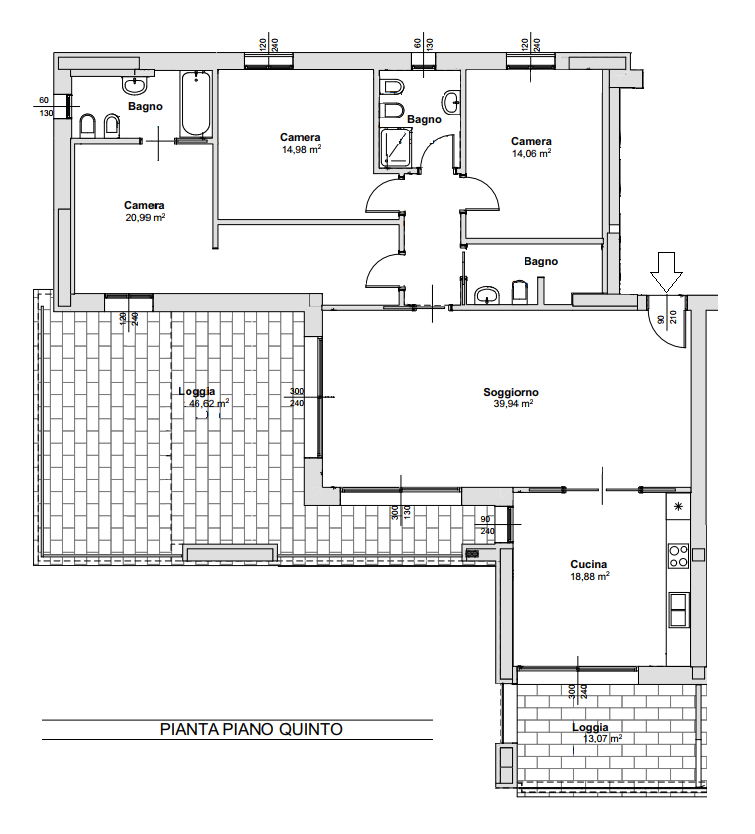 Appartamento quadrilocale in vendita a brescia - Appartamento quadrilocale in vendita a brescia