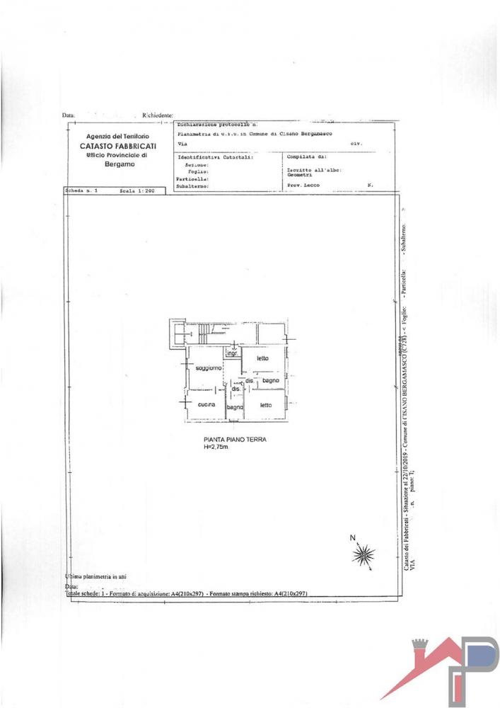 Appartamento trilocale in vendita a cisano-bergamasco - Appartamento trilocale in vendita a cisano-bergamasco