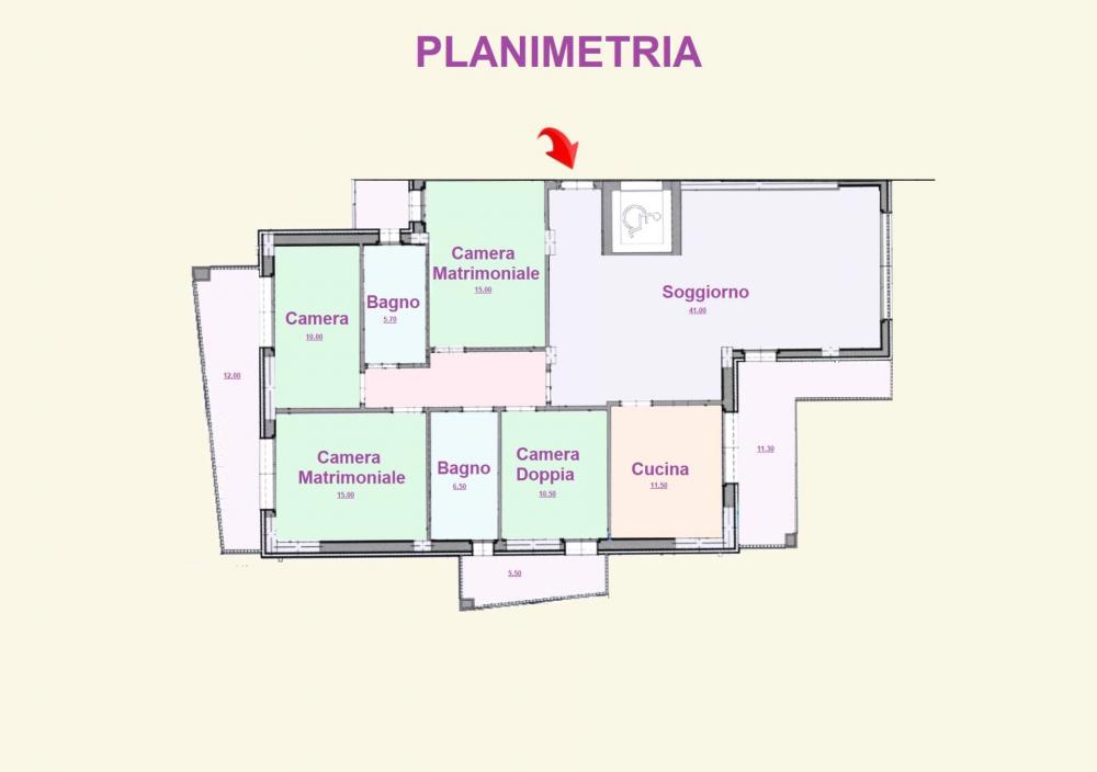 Appartamento plurilocale in vendita a Macerata - Appartamento plurilocale in vendita a Macerata