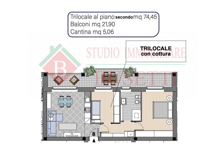 Appartamento trilocale in vendita a Solbiate Olona - Appartamento trilocale in vendita a Solbiate Olona