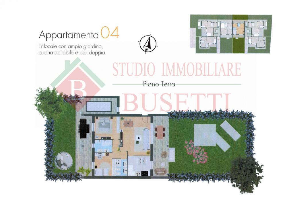 Appartamento trilocale in vendita a Villa Cortese - Appartamento trilocale in vendita a Villa Cortese