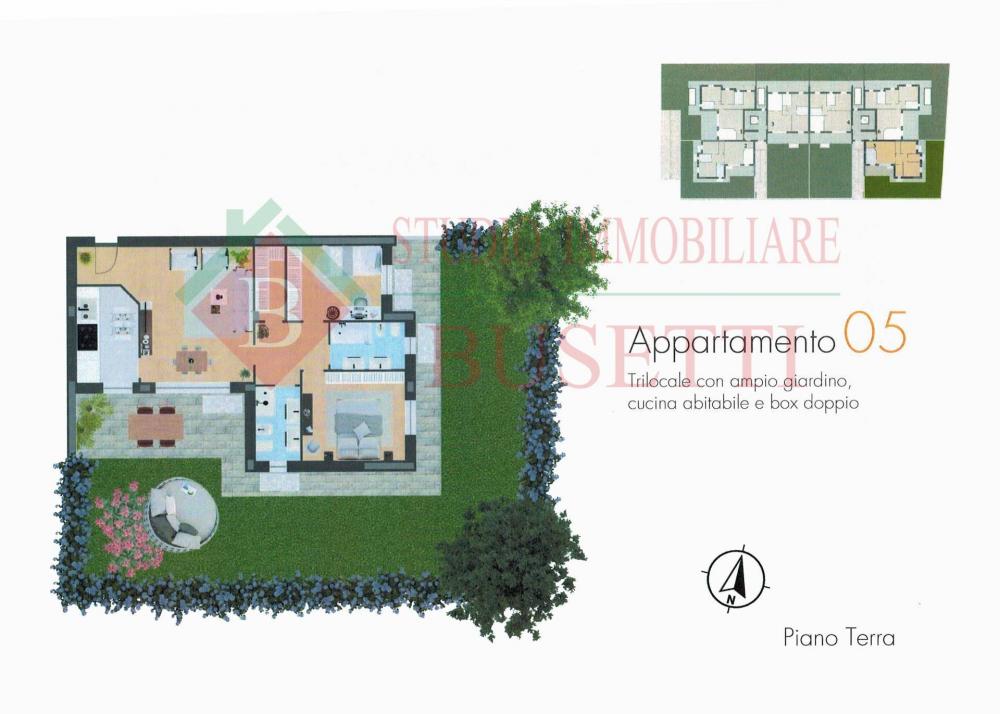 Appartamento trilocale in vendita a Villa Cortese - Appartamento trilocale in vendita a Villa Cortese