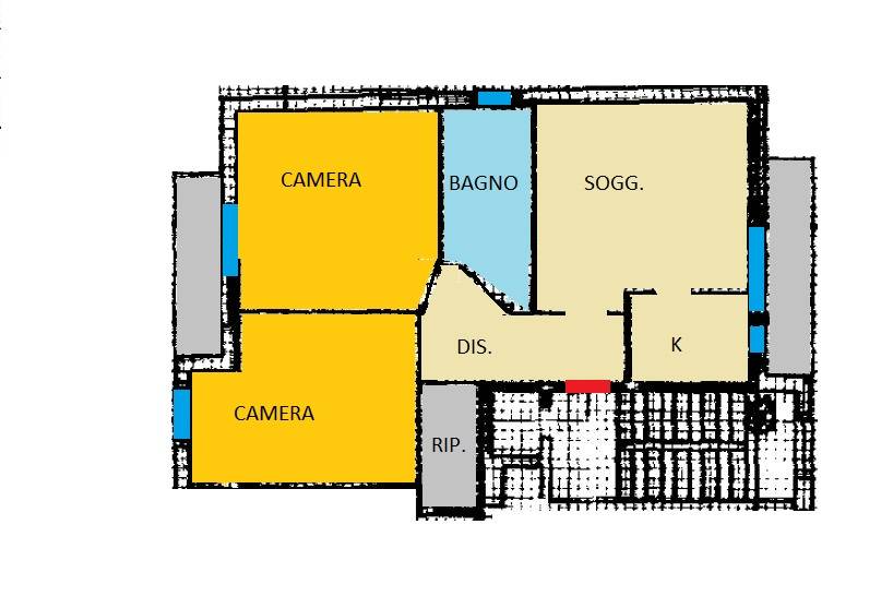 Appartamento quadrilocale in vendita a Porto San Giorgio - Appartamento quadrilocale in vendita a Porto San Giorgio