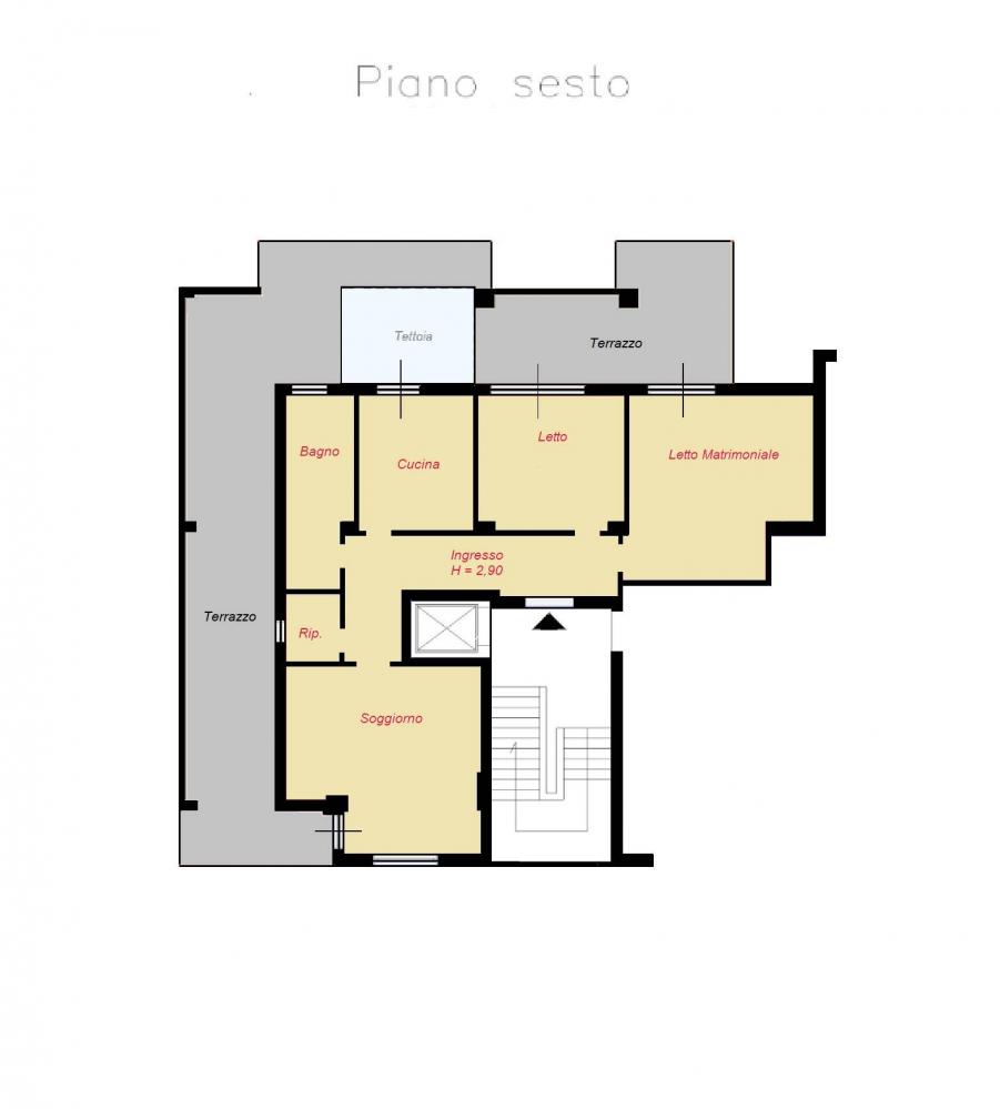 Appartamento quadrilocale in affitto a Catanzaro - Appartamento quadrilocale in affitto a Catanzaro