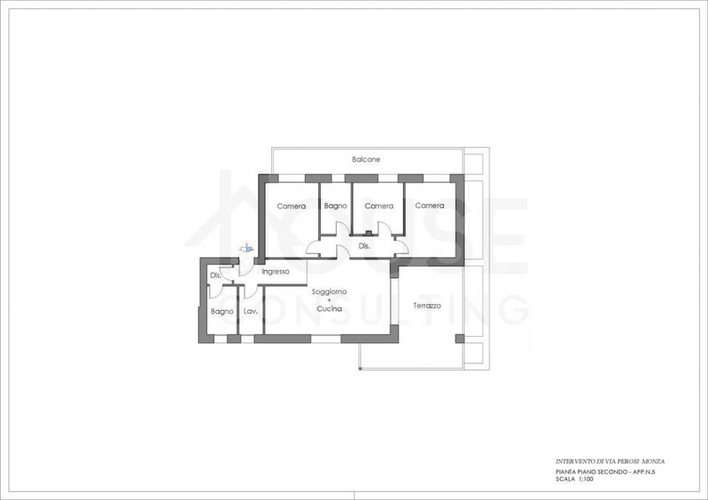 Appartamento quadrilocale in vendita a monza - Appartamento quadrilocale in vendita a monza