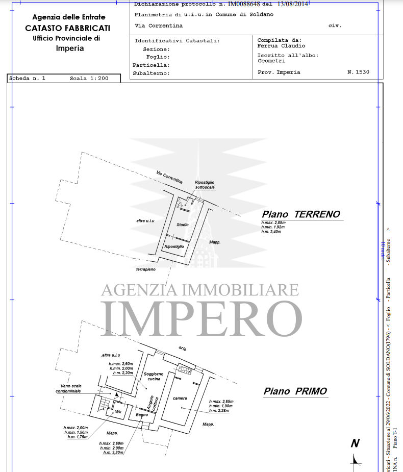 Appartamento trilocale in vendita a soldano - Appartamento trilocale in vendita a soldano