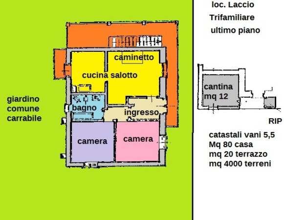 e3c75fef4ce7bcef81195f2cd2ac1483 - Attico trilocale in vendita a Ovada