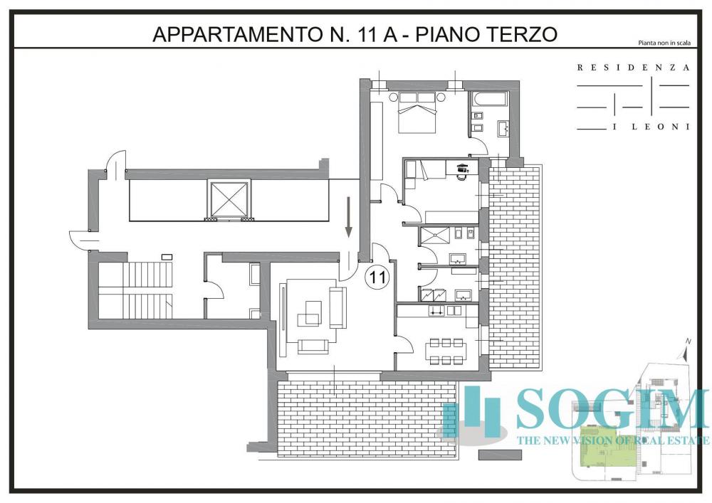 Appartamento trilocale in vendita a Monza - Appartamento trilocale in vendita a Monza
