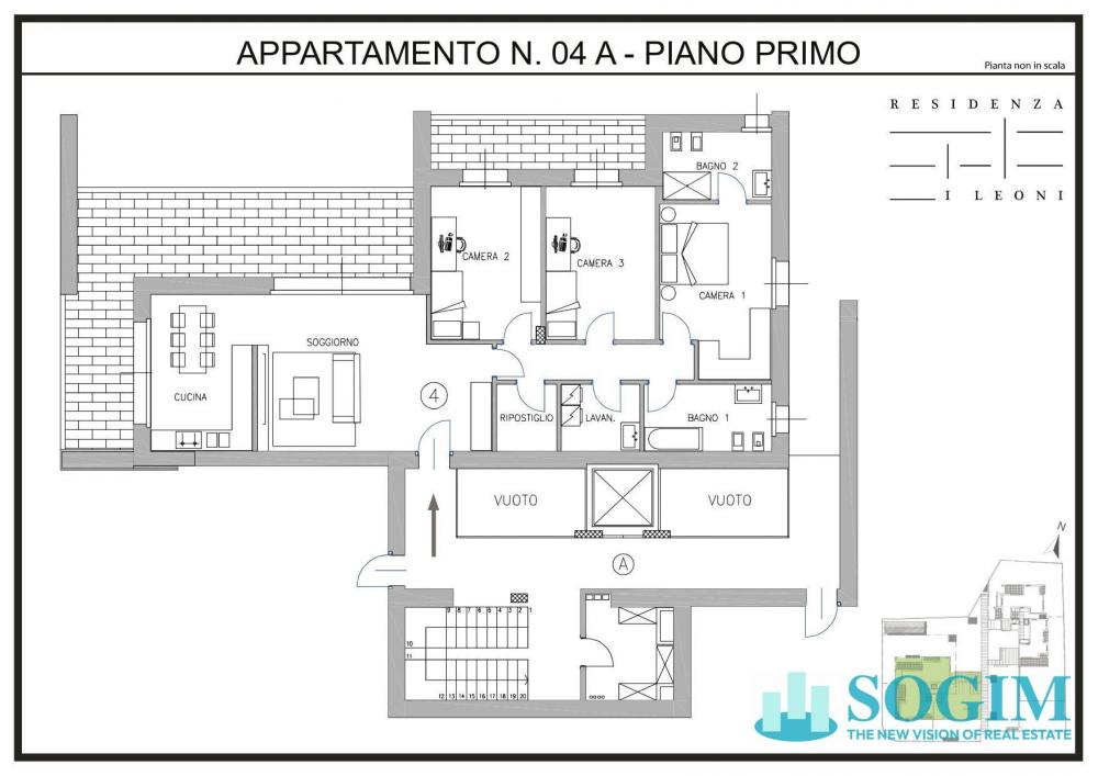 Appartamento quadrilocale in vendita a Monza - Appartamento quadrilocale in vendita a Monza