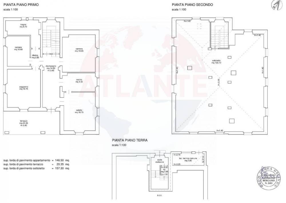 Appartamento quadrilocale in vendita a Grumello del Monte - Appartamento quadrilocale in vendita a Grumello del Monte