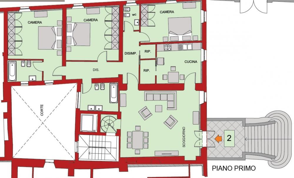 Appartamento plurilocale in vendita a sovicille - Appartamento plurilocale in vendita a sovicille